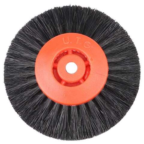 4C Polishing Brush, Red Plastic Center with Sideling Bristle Brush